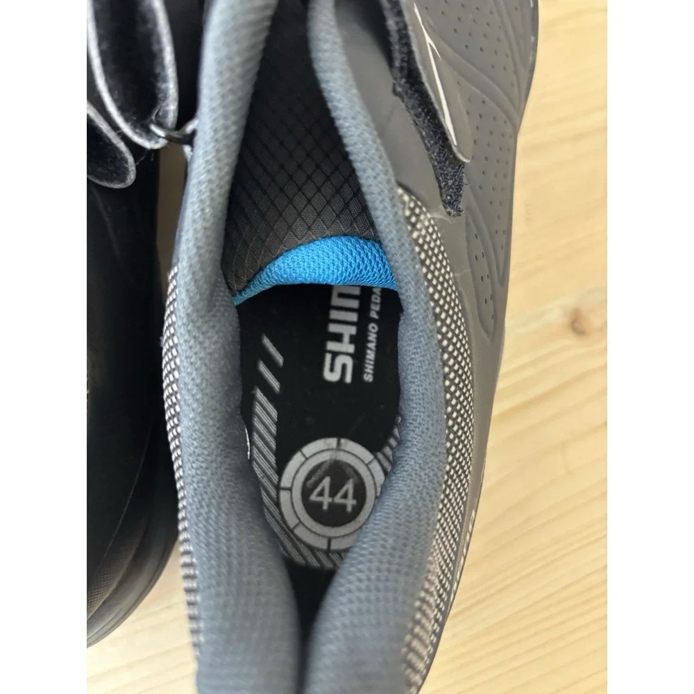 Shimano Men's Pedaling‎ Cycling Bike Shoes Black Blue SH-MT500 Size 44 N8